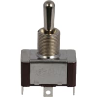 Eaton / Switches Toggle Switch, 1PDT.(ON)-OFF-(ON), Metal Bat Actuator, 20A, 125VAC, 10A, 277VAC, Solder