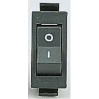 Eaton / Switches Rocker Switch, SPST, ON-NONE-OFF, 250V Neon Lamp, Red Blank Actuator, 22A, 125VAC, QC