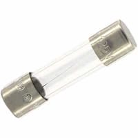 Eaton Electronics Fast Acting Cylinder Fuse 5A, Dims 5x20 mm, Glass, Cartridge, 125VAC:Clip GMA