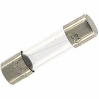 Eaton Electronics Fast Acting Cylinder Fuse 0.5A, Dims 5x20 mm, Glass, Cartridge, 250VAC:Clip GMA