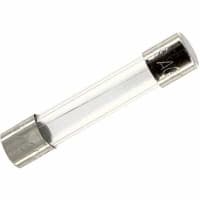 Eaton Electronics Fuse, Cylinder, Fast Acting, 1A, 3AG, 0.25x1.25", Glass, Cartridge, 250VAC, Clip