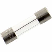 Eaton Electronics Fast Acting Cylinder Fuse 15A, Dims 5x20 mm, Glass, Cartridge, 125VAC:Clip GMA