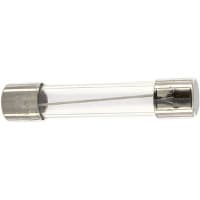 Eaton Electronics Fuse Cylinder Fast Acting 6A Sz 3AG Dims 0.25x1.25" Glass Cartridge 250VAC Clip