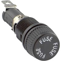 Eaton Electronics HTB Low Profile In-line Knob-type Fuse Holder, 5x20mm, Solder/QC