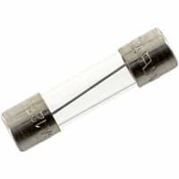 Eaton Electronics Fast Acting Cylinder Fuse 8A, Dims 5x20 mm, Glass, Cartridge, 125VAC:Clip GMA