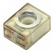 Eaton Transportation Fuse, Marine Rated Battery Fuse, Ceramic, IP66, 58VDC, MRBF Series, 100A