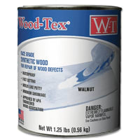 Eclectic Products Wood-Tex Wood Filler Thinner, Walnut, 1 Pint, Fast Setting, Waterproof, Min Shrinkage