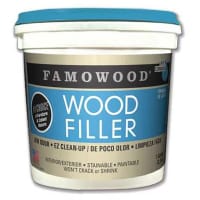 Eclectic Products Famowood Latex Based Wood Filler, Natural, 1 Gallon, SL: 1.5 yrs, Low Odor