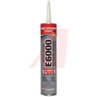 Eclectic Products E6000 HV, High Viscosity Adhesive, 10.2 oz Cartridge, Non-flammable, Waterproof