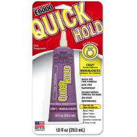 Eclectic Products Quick Hold, 1 oz, Fast Setting Thin Waterproof Contact Adhesive, Carded, Clear