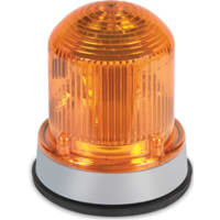 Edwards Signaling 125 NO STROBE AMBER 12-48V DC GRAY BASE