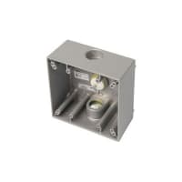 Edwards Signaling Electronic Enclosure, Weatherproof Backbox, Surface Mount, Die-cast Aluminum