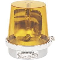 Edwards Signaling Visual Warning Device, Beacon, Rotating, Signal, Amber, 120VAC Sup, 0.35A