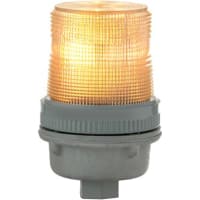 Edwards Signaling 105 XBR LED, Steady/Flashing, Red, DIV 2, 120V AC