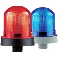 Edwards Signaling 125 REBEL LED RNDM FLASH BLUE 120 VAC