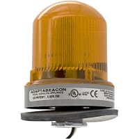 Edwards Signaling Visual Warning Device, Beacon, Strobe, Signal, Amber, 120VAC Sup, 0.12A