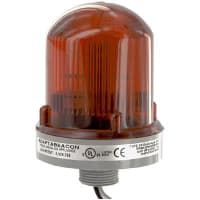 Edwards Signaling Visual Warning Device, Beacon, Strobe, Signal, Red, 120VAC Sup, 0.12A, PLC Compatible