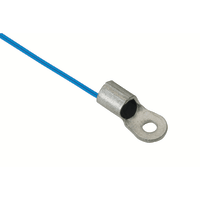 EI Sensor Technologies Thermistor Probe, Straight, #4 Ring Lug, 10 kOhm, 1%, Teflon, 150 C, ETP Series