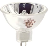 EIKO Lamp, Incandescent, MR16, GX5.3, 24V, 250W, Rated Life 50 Hrs, 02400