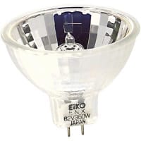 EIKO Lamp, Incandescent, MR16, GY5.3, 82V, 360W, Rated Life 75 Hrs, 02600