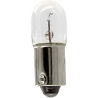 EIKO Lamp, Incandescent, T-3 1/4, Mini Bayonet, 6.3V, 0.25A, 0.65MSCP, 5000 Hrs