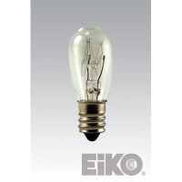 EIKO Lamp, S6, E12, Candelabra Base, 10W, 120V, 60 Lumens, Rated Life 1500, 00020