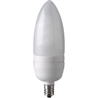 EIKO 7W 120V Bullet Shaped Spiral Candelabra Base