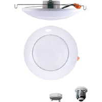 EIKO LED Downlight Kit Disk 4/5/6 inch 910lm, Dim, 3000K 80CRI, 120VAC