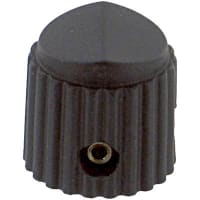 Electronic Hardware Corporation (EHC) Knob, instrument, control, military, round, dia .5in, hole size .125in