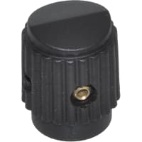 Electronic Hardware Corporation (EHC) Knob, instrument, control, military, round, skirted, dia .5in, hole size .125in