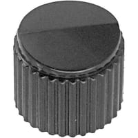 Electronic Hardware Corporation (EHC) Knob, instrument, control, military, round, gloss, dia .5in, hole size .25in