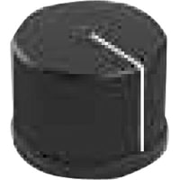 Electronic Hardware Corporation (EHC) Knob, instrument, control, round fine knurl w line, dia .975in, hole size .125in