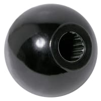 Electronic Hardware Corporation (EHC) Knob, ball, push on, phenolic, dia 1.0in, hole sz .25in X .62in w tension spring