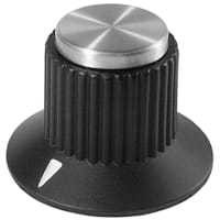 Electronic Hardware Corporation (EHC) Knob, instrument, control, round, dia .792, hole size .25in