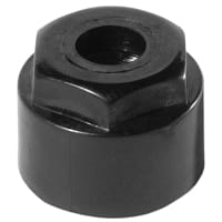 Electronic Hardware Corporation (EHC) Knob, instrument, control, shaft lock, red, dia .48in, hole size .25in