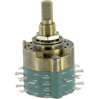 Electroswitch Inc. Switch, 0.250 in. Dia., 28 VDC/125 VAC, 0.5 A @ 28 VDC, 0.3 A @ 125 VAC, 04