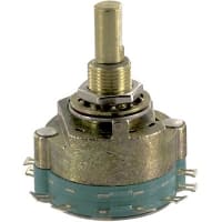 Electroswitch Inc. Switch, 28 VDC/125 VAC, 0.5/0.3 A, 2, 2 to 6, DP, Non-Shorting, 30, 1000 VAC