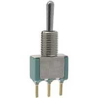 Electroswitch Inc. Switch, Toggle, PCB Mount, 6 A @ 125 VAC/3 A @ 250 VAC (UL, CSA), SPDT