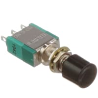 Electroswitch Inc. Switch, Pushbtn, SPDT, On-None-On, 6A, 250V, Solder lugs, PB Series