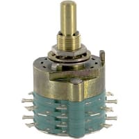 Electroswitch Inc. Switch, 28 VDC/125 VAC, 0.5/0.3 A, 2, 2 to 12, DP, Non-Shorting, 30, 1000 VAC