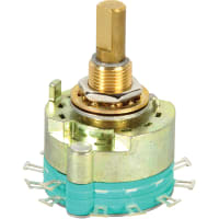 Electroswitch Inc. Switch, 0.792 in. L x 0.250 in. Dia., 28 VDC/125 VAC, 02, 1, 02-06, Rotary