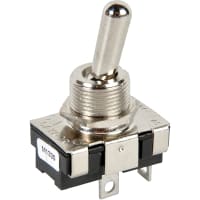 Electroswitch Inc. Switch, Toggle, Full Size Power, SPST, On-None-Off, Solder Lug, 6A-125VAC