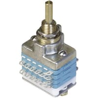 Electroswitch Inc. Switch, 0.125 in. Dia., 28 VDC/125 VAC, 0.25 A @ 28 VDC, 0.1 A @ 125 VAC, 04