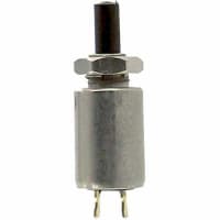 Electroswitch Inc. Switch, Pushbutton;Ultra-Mini.;N.C.;AC/DC;Round Base;Black Plunger;0.5A@125VAC