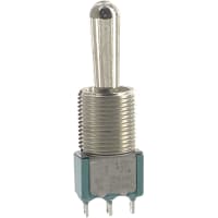 Electroswitch Inc. Switch, Toggle, PCB Mount, 6 A @ 125 VAC/3 A @ 250 VAC (UL, CSA), SPDT