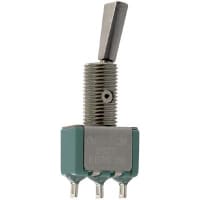 Electroswitch Inc. Switch Toggle PCB Mount 6 A @ 125 VAC&frasl 3 A @ 250 VAC (UL CSA)