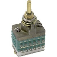 Electroswitch Inc. Switch, 28 VDC/125 VAC, 0.25/0.1 A, 2, 2, 2 to 12, DP, Non-Shorting, 30