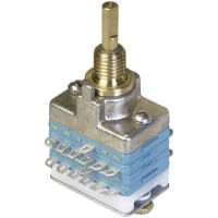 Electroswitch Inc. Switch, 3.18 in. Dia., 28 VDC/125 VAC, 0.25 A @ 28 VDC, 0.1 A @ 125 VAC, 06