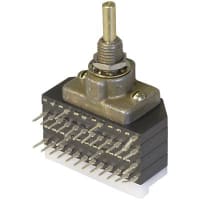 Electroswitch Inc. Switch, 0.125 in. Dia., 28 VDC/125 VAC, 0.25 A @ 28 VDC, 0.1 A @ 125 VAC, 06