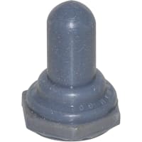 Electroswitch Inc. Boot, Toggle, Silicon Rubber, 15/32-32 UNS-2B, .625 X .885, Gray